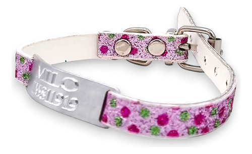 Combo Chapita Pasante + Collar Glamour Cat Rosa Pasacat