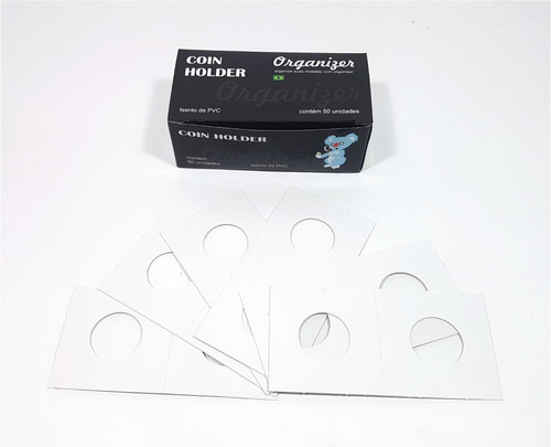 Coin Holder 300 Unidades (6 Caixas De 50un) Várias Medidas