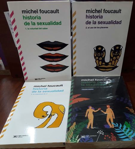 Lote X 4 Historia De La Sexualidad Michel Foucault Xxi Nvo *