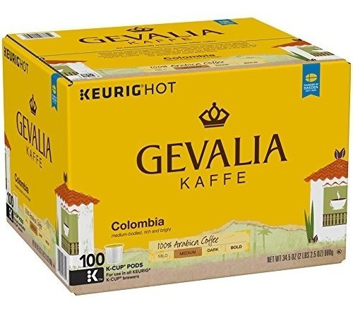 Gevalia Café De Colombia, K-cup Vainas, 100 Conde