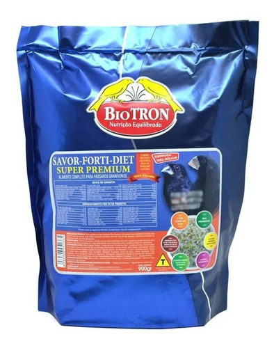 Biotron Savor Forti Diet 900g Para Curiós,bicudos,azulões