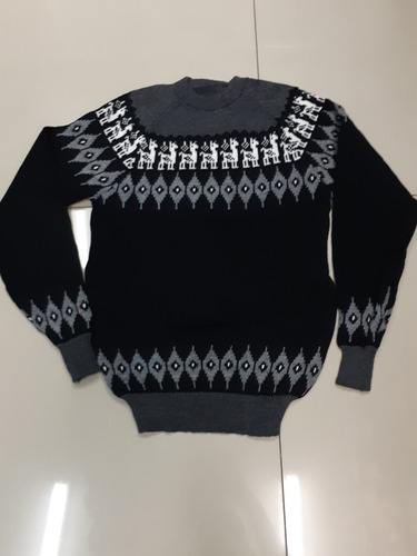 Chompa De Alpaca Para Hombre Modelo Ojitos