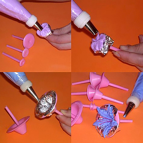 Imagen 2 de 4 de Set 14 Piezas Armador De Flores Rosas Parpen Reposteria