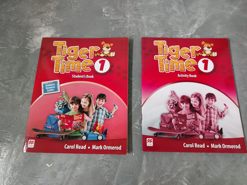 2 Libros: Tiger Time 1 Student's Book + Activity Book Inglés (Usado)