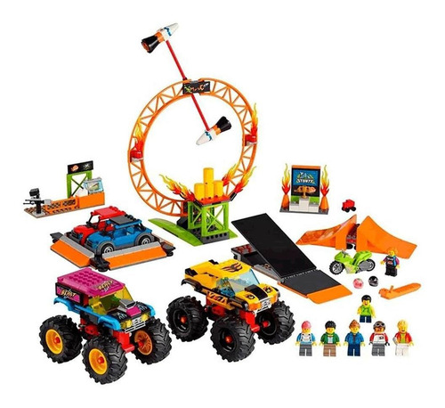 Lego City Arena De Espetáculo De Acrobacias 6029 - 668 Peças