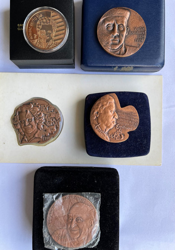Clube Da Medalha Do Brasil : Conjunto De Cinco Medalhas (Usado)