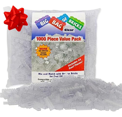 Scs Direct Building Bricks - 1000 Pc Big Bag Of Bricks Bulk