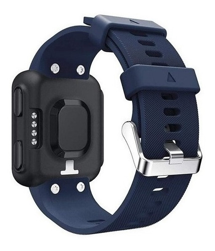 Pulseira Para Garmin 35 + Capa De Proteção E Pelicula Vidro Cor Azul-escuro