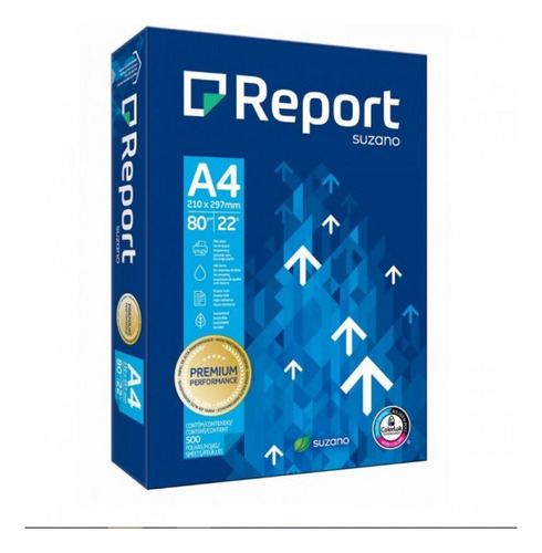 Papel Fotocopia Report Premium A4 80 Grs 500 Hojas