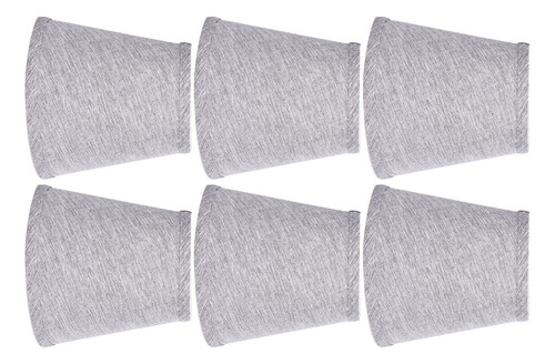 Sombra De Techo Shades De Tela Gris Plateado, 6 Unidades