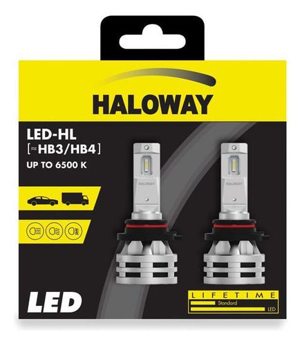 Kit Lâmpada Led Hb3/hb4 12/24v 24w  Haloway Philips