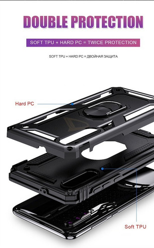 Funda Para iPhone 12 Pro Max Anillo Metal Uso Rudo +mica 10d