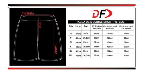 Imagen 2 de 2 de Short Pantalon Corto Deportivo Futbol Basket Handball Voley