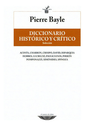 Diccionario Histórico Y Critico - Pierre Bayle