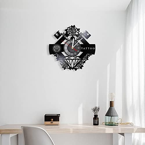 Timethink 12 Letreros De Estudio De Tatuaje Reloj De Pared C