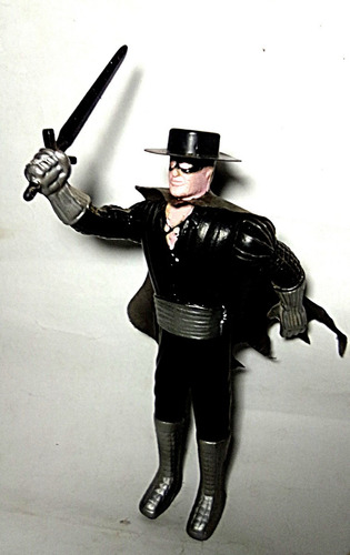 Boneco Retrô The Masked Man Zorro Plástico Bolha Soprado