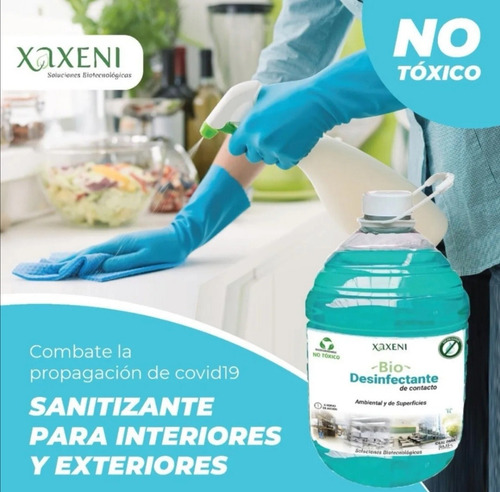 Bio Desinfectante De Contacto, Superficies Y Ambiental 5lt