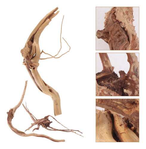 Madera Hundida Para Escalar, 3 Unidades, De Gecko Vines, Par