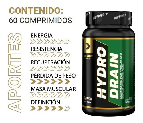 Hydrodrain - 60 Comp. - Quemador De Grasa. Body Advance