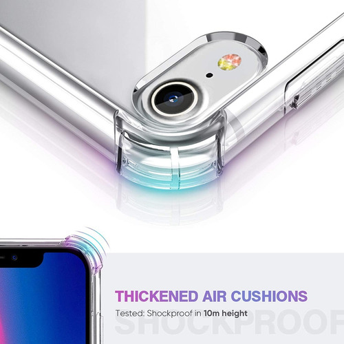 Imagen 9 de 10 de Carcasa Para iPhone XR Transparente Rugged Marca Cofolk