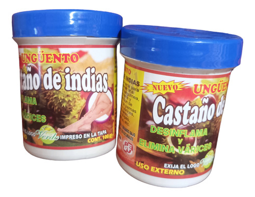 Castaño De India Ungüento Pack 2 Unid. 100 Grs C/u Desinflam
