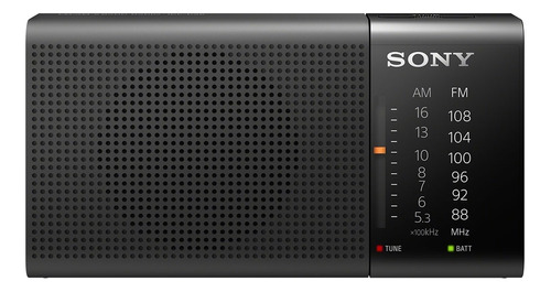 Rádio  Sony ICF-P36 ICF-P36 analógico  portátil  cor  preto