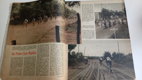 El Gráfico 1693 Año 1952 Ciclismo Bragado Divito Fangio 18/1 (Usado)