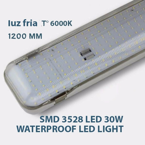 Canoa Led Luz Fria Intemperie 30 W 220v 120 Cms