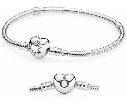 Imagen 8 de 10 de Pulsera Pandora Corazón 100% Original Ale Plata 925