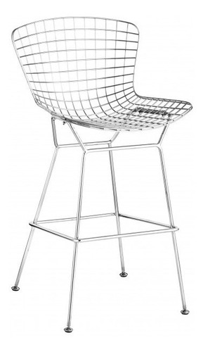 Imagen 1 de 12 de Banco Para Bar Modelo Wire - Acero Inoxidable Këssa Muebles.