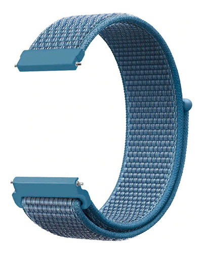 Pulseira Nylon Loop Encaixe Universal 20mm Todas As Cores Cor Azul Largura 20 mm