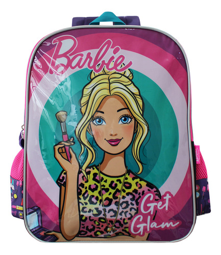 Mochila Escolar De Costas Da Barbie Com Dois Compartimentos