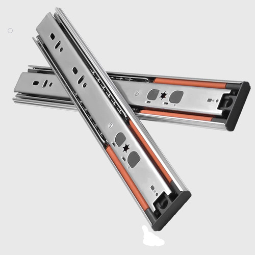 Corredera Telescoplica 55cm Push Open Y Cierre Suave 1par