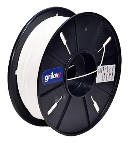 Filamento 3D Grilon3 Nylon 6 de 1.75mm y 1kg blanco