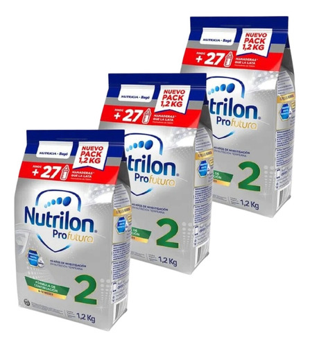 3un Nutrilon Profutura 2 Bolsa 1.2kg Leche De Formula En Pvo