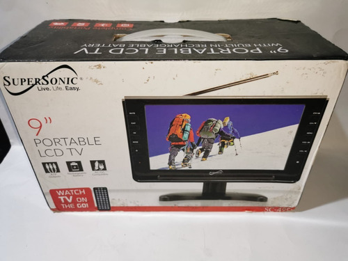 Tv Portátil Supersonic Sc-499 Lcd Hd 9 100v/240v Usb Sd