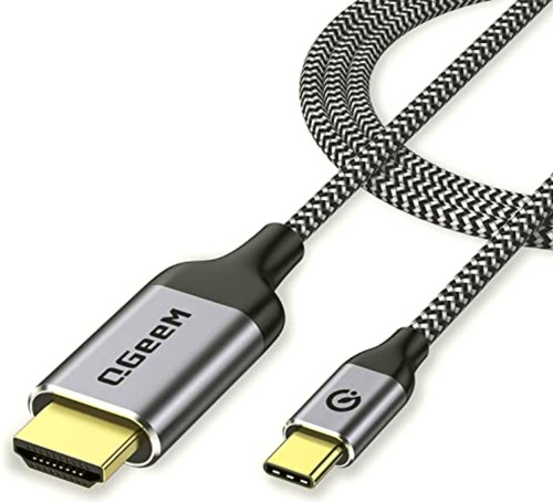 Adaptador De Cable Usb C A Hdmi, Qgeem De 6 Pies Trenzados 4