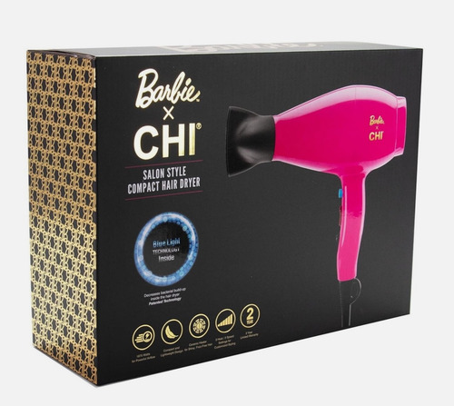 Secadora De Cabello Chi Edición Barbie Color Rosa Rosa Chicle