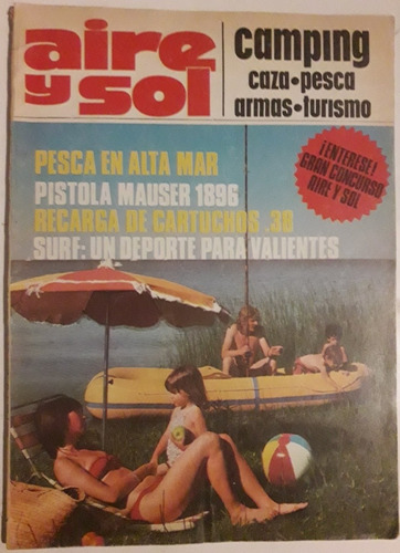 Revista Aire Y Sol N° 40 Enero 1976 Caza Pesca Armas Camping