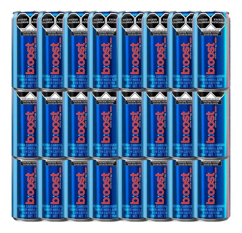 Pack De 24 Piezas De Energético Boost 235 Ml