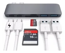 Comprar Hub Para Macbook Doble Usb-c A Usb-c X 2 \u002F Usb 3.0 X 2 Color Gris