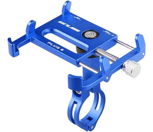 Soporte Porta Celular Para Bicicleta De Aluminio - Blue