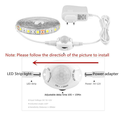 Tira De Led Con Sensor De Movimiento Tira De Led Impermeable
