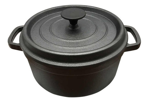 Olla De Hierro Fundido Con Tapa 2.64qt 2.5 Lts Natural