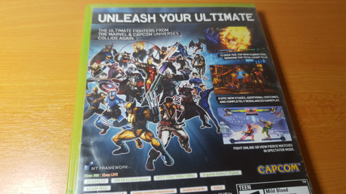 Xbox 360 | Ultimate Marvel Vs Capcom 3 | Videojuego (Usado)