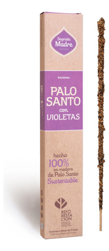 Sahumerios Sagrada Madre Palo Santo Con Violetas (1 Caja)