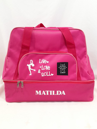 Imagen 3 de 9 de Bolso Patin Artistico Cajon Rigido + Personalizacion | Yuco