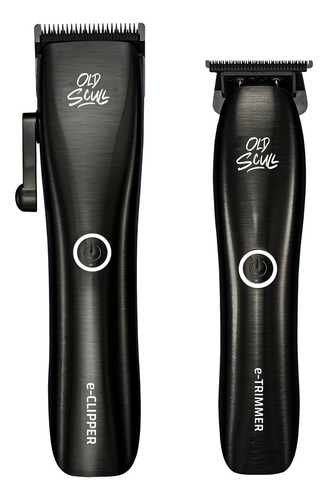 Old Scull Expert Combo Neo E-clipper + E-trimmer Barberia Color Gris Oscuro