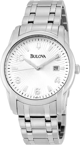 Reloj Bulova Hombre Clasico De Acero Sumergible 96b014