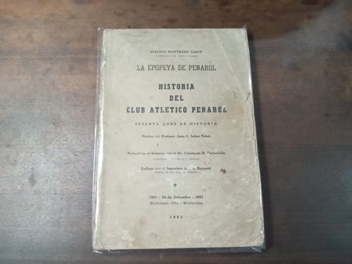 Libro Historia Del Club Atletico Peñarol Sesenta Años 